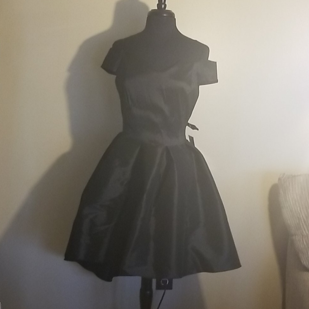 Black High-Low Dress